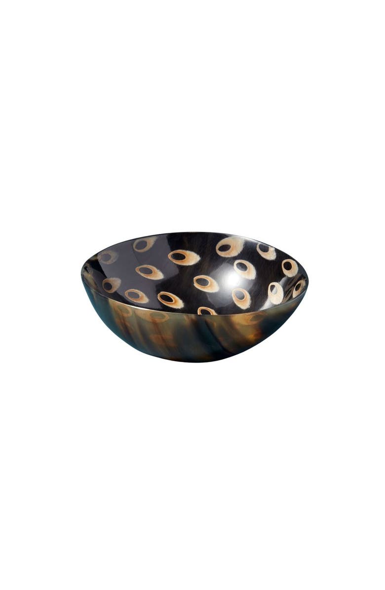 Be Home Horn Snack Peacock Bowl, Main, color, Brown