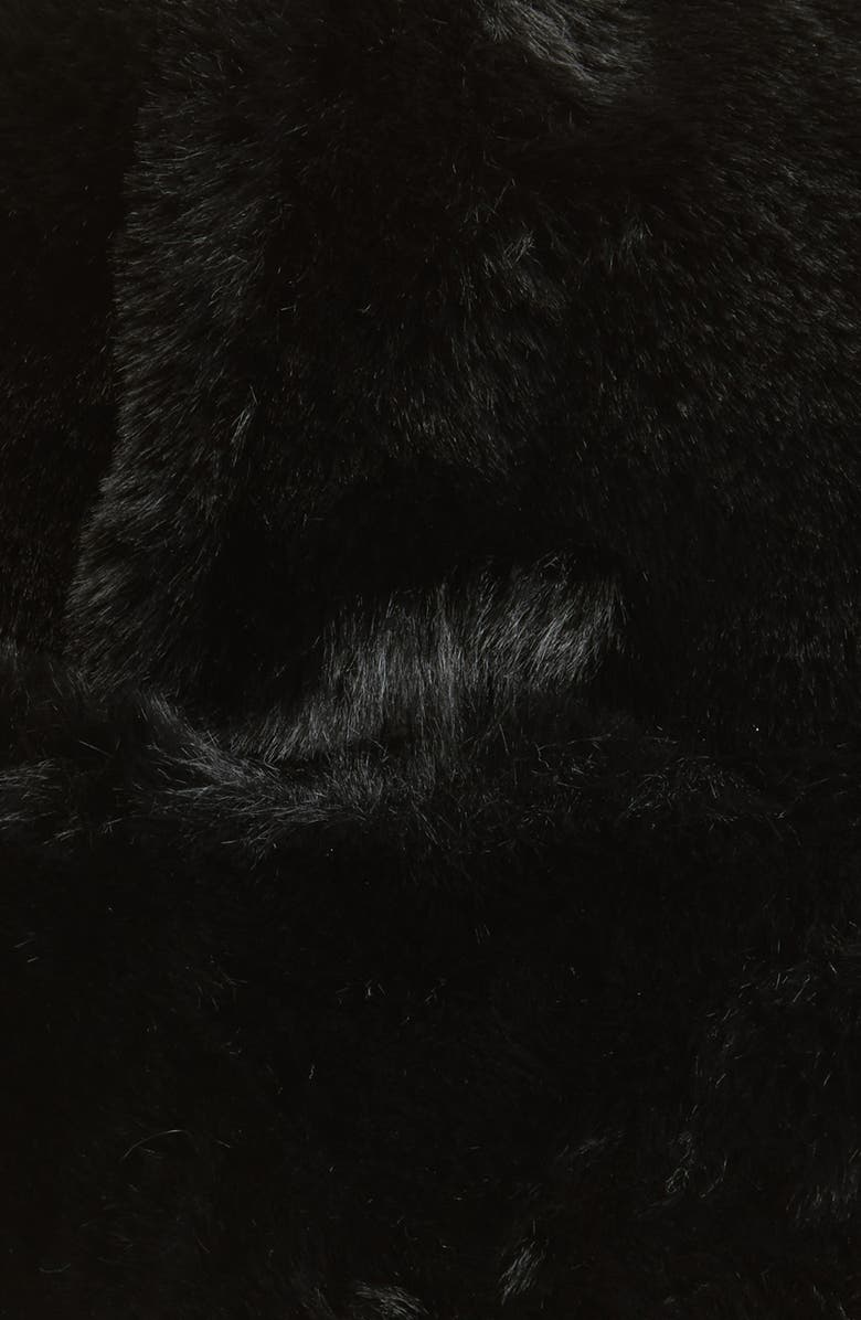 rag & bone Kennedy Faux Fur Hat, Alternate, color, Black