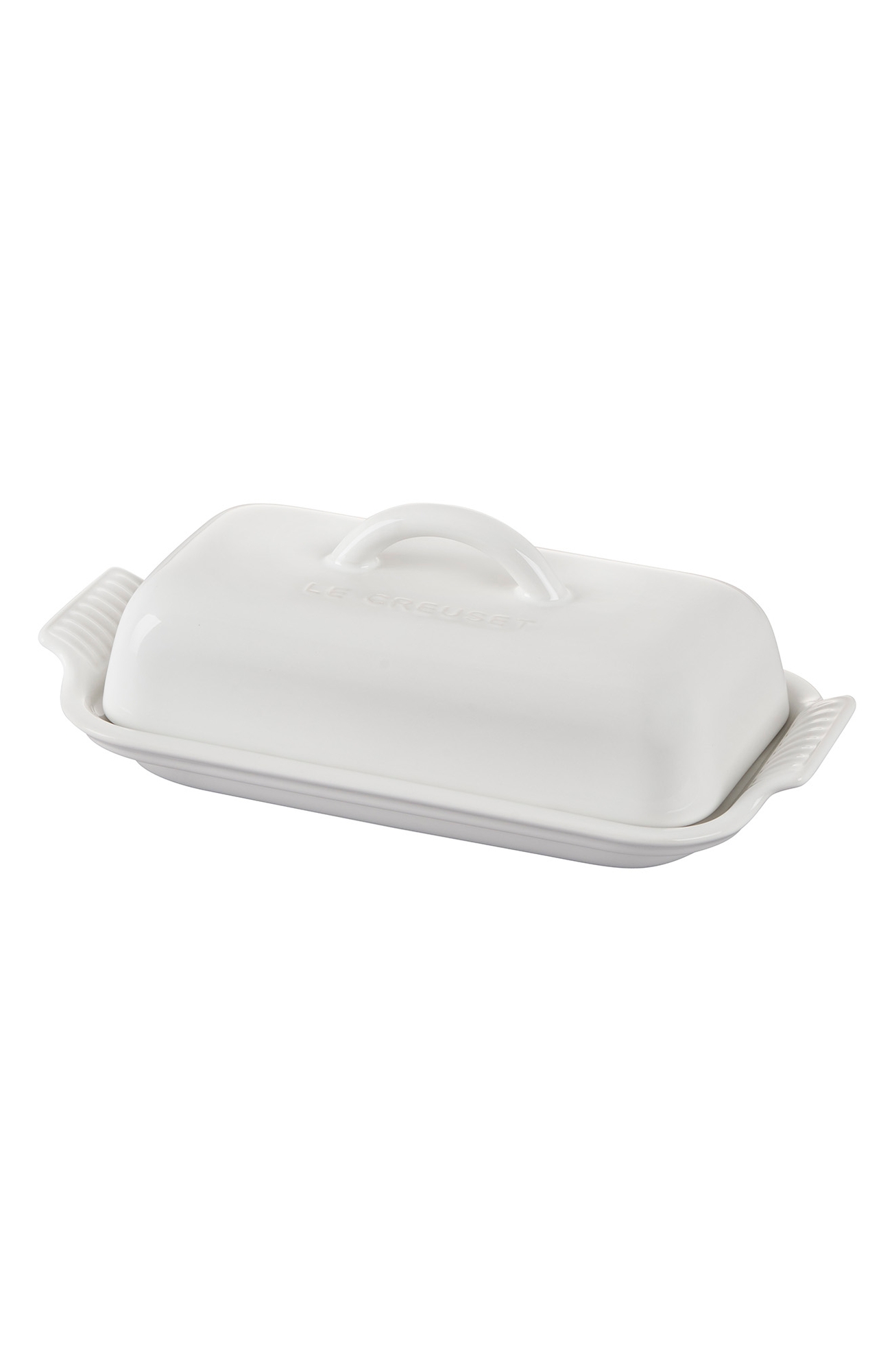 Le Creuset Heritage Butter Dish - White