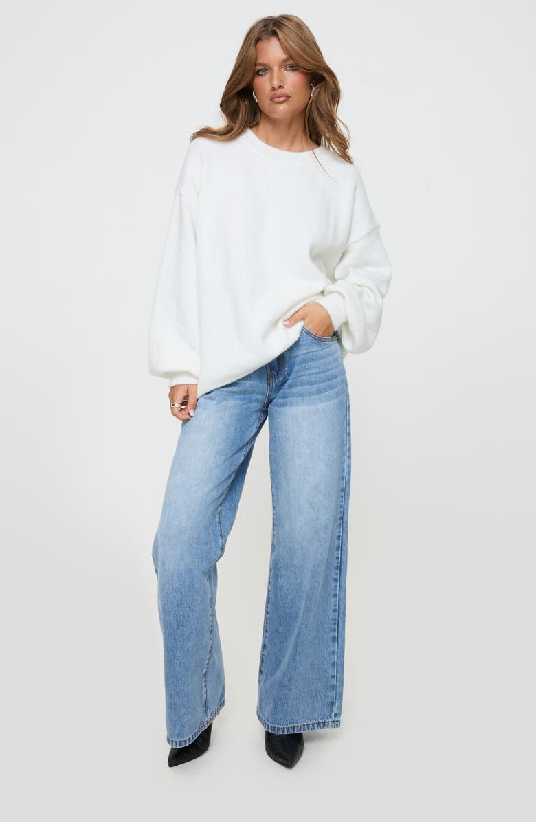 Princess Polly Ryanna Sweater, Alternate, color, White