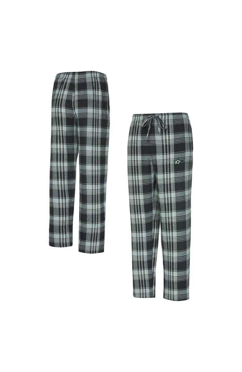 CONCEPTS SPORT Men's Concepts Sport Black/Gray Dallas Stars Region Flannel Sleep Pants, Main, color, 