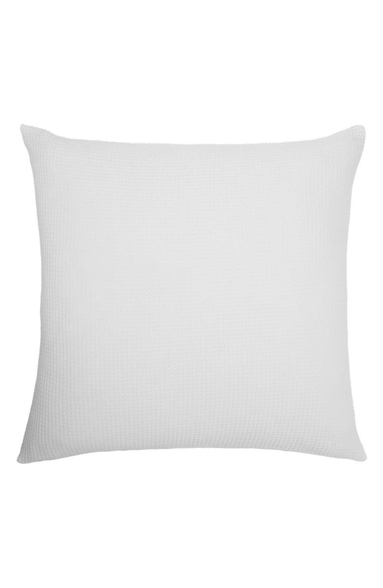 Pom Pom at Home Balboa Waffle Weave European Sham, Main, color, White