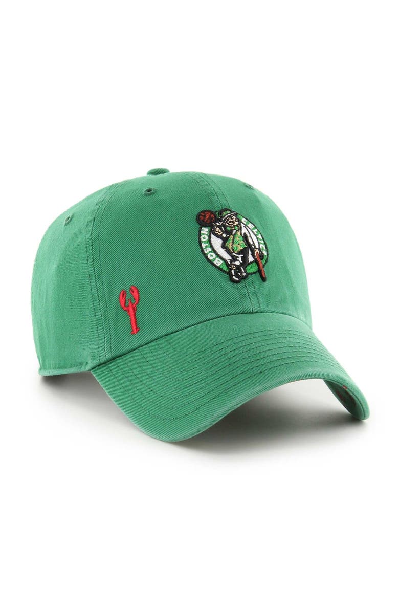 '47 Women's '47  Kelly Green Boston Celtics Confetti Undervisor Clean Up Adjustable Hat, Main, color, 