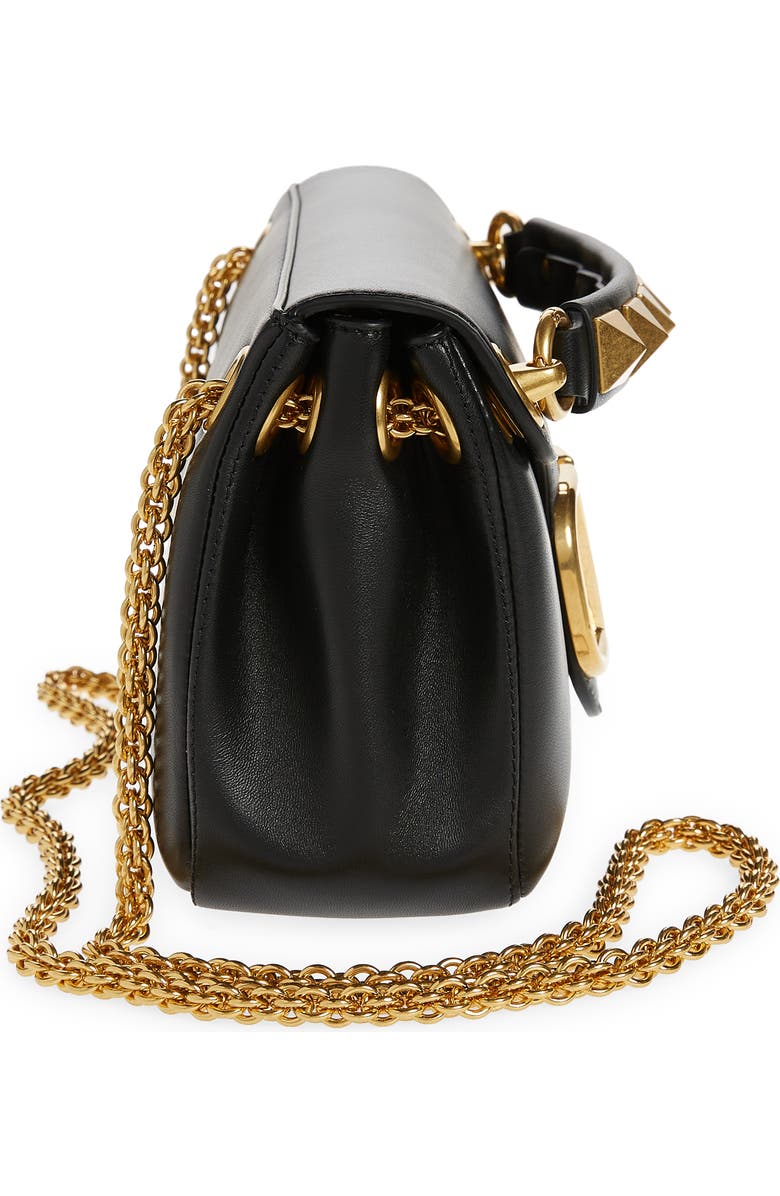 Valentino Garavani Stud Sign VLOGO Leather Shoulder Bag, Alternate, color,