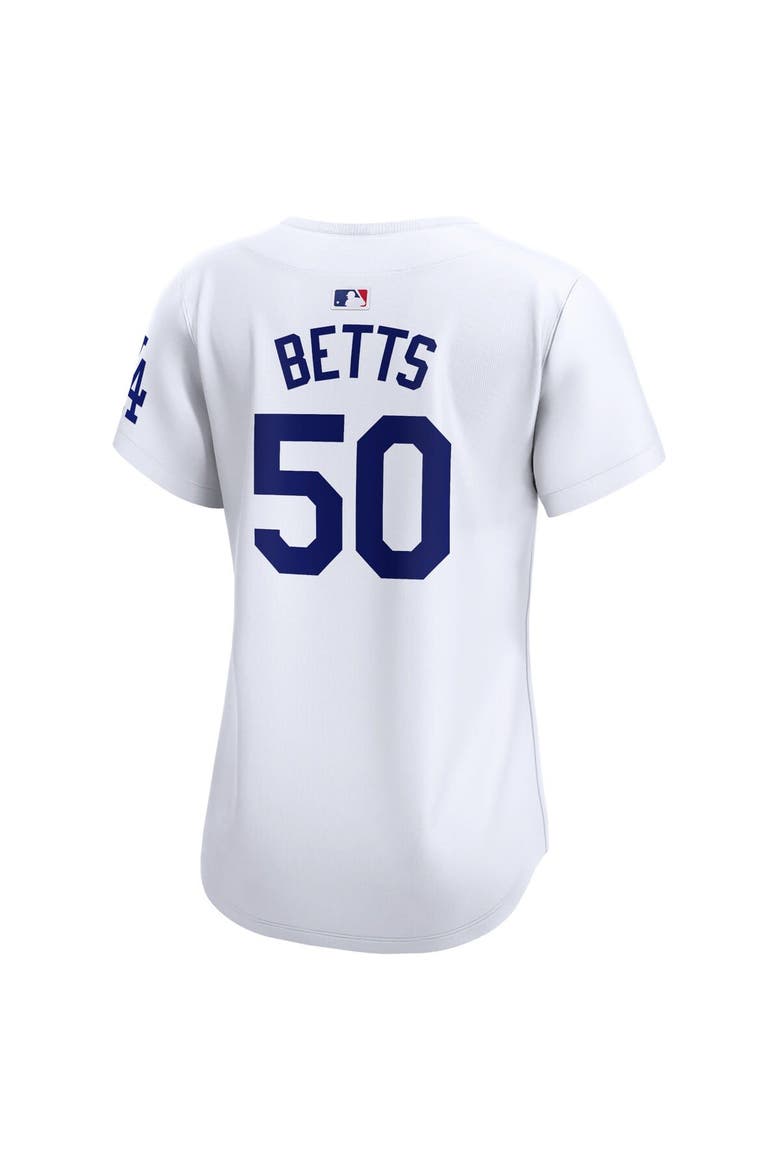 Women's Nike Mookie Betts White Los Angeles Dodgers Home Limited Player Jersey, Alternate, color, White