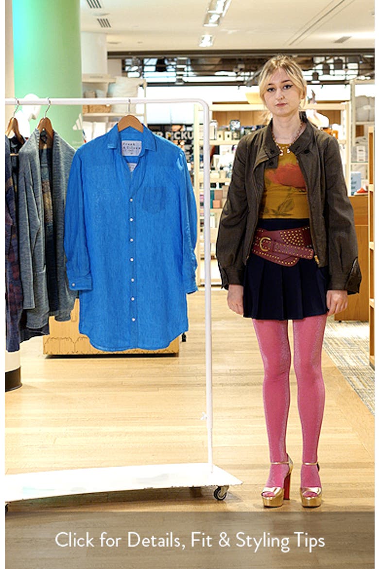 Mary Classic Long Sleeve Linen Shirtdress video