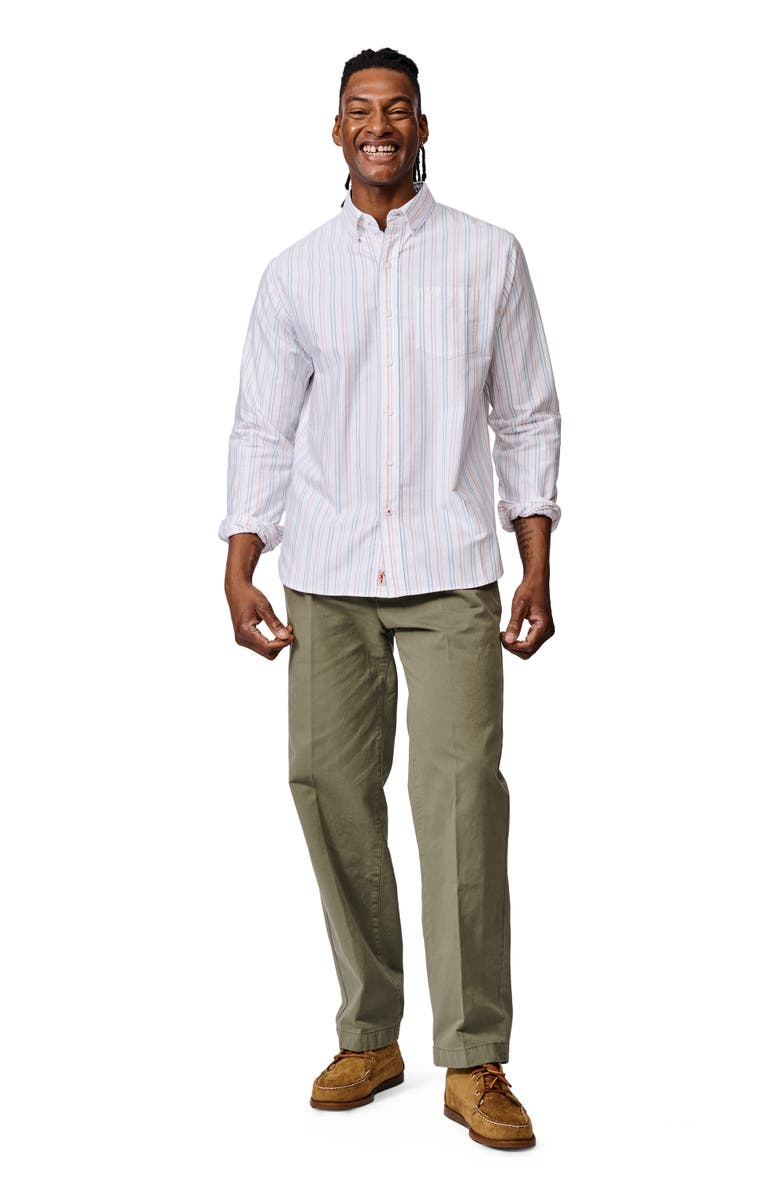 Aubin Aldridge Oxford Button Down Shirt, Alternate, color, Multi Colourful Stripe