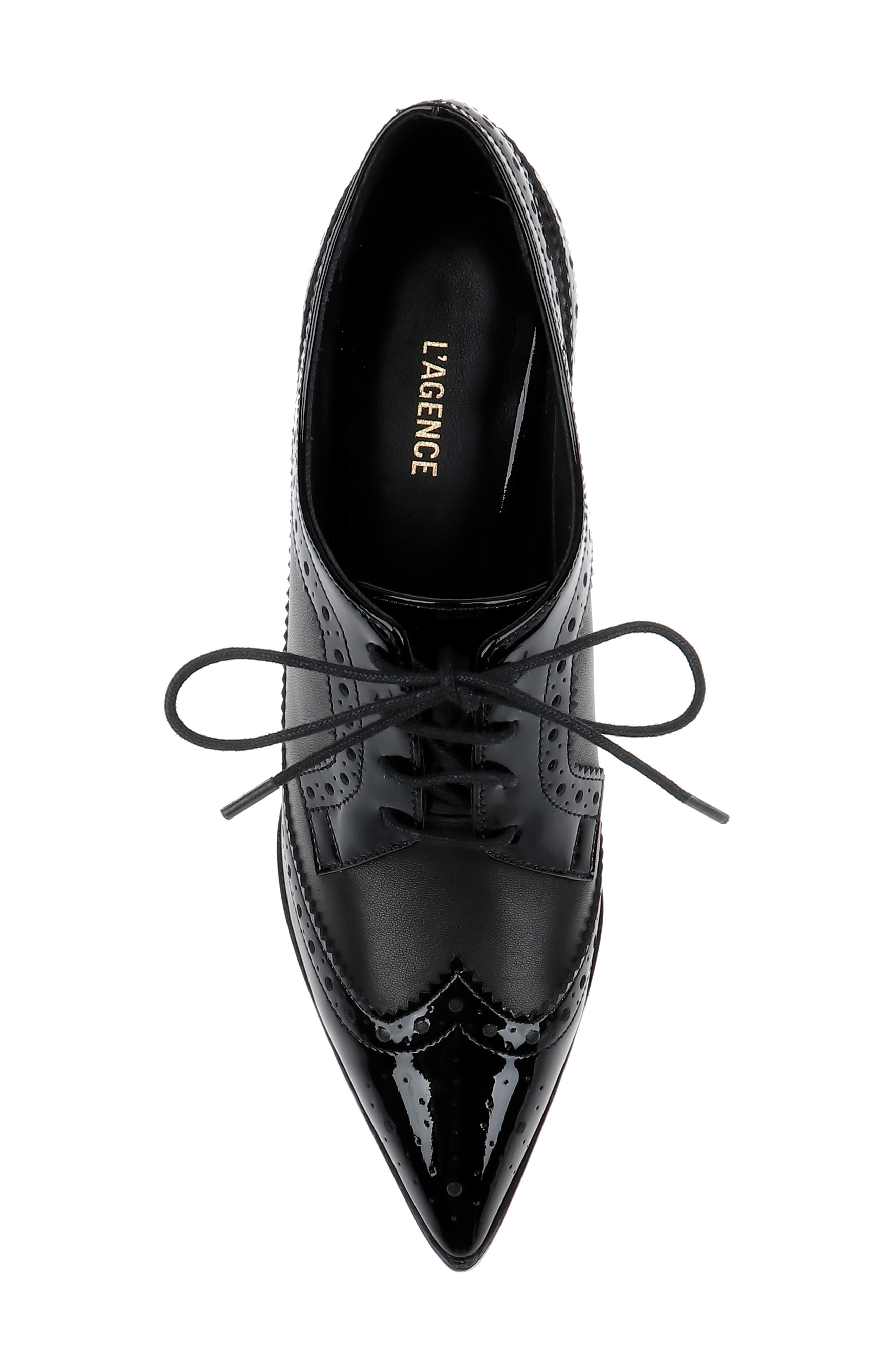 L'AGENCE Elodie Pump, Alternate, color, Black Leather