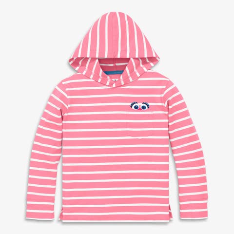 Kids Sesame Street Embroidered T-Shirt Hoodie (Toddler, Little Kid, Big Kid)