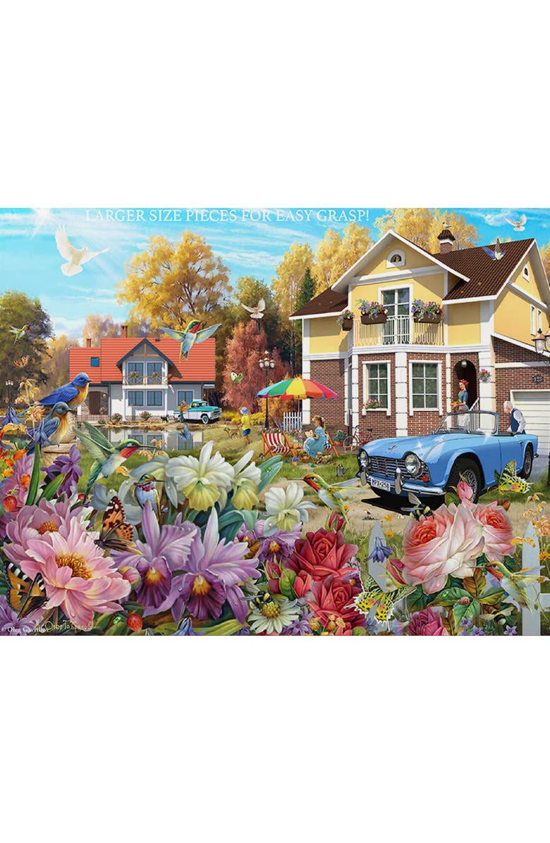 Sunsout Sunny Yard 500 piece Jigsaw Puzzle for Adults Large Pieces, Alternate, color, Multicolor