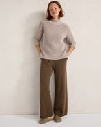 Haven Well Within Organic Cotton Knit Wide Leg Pants