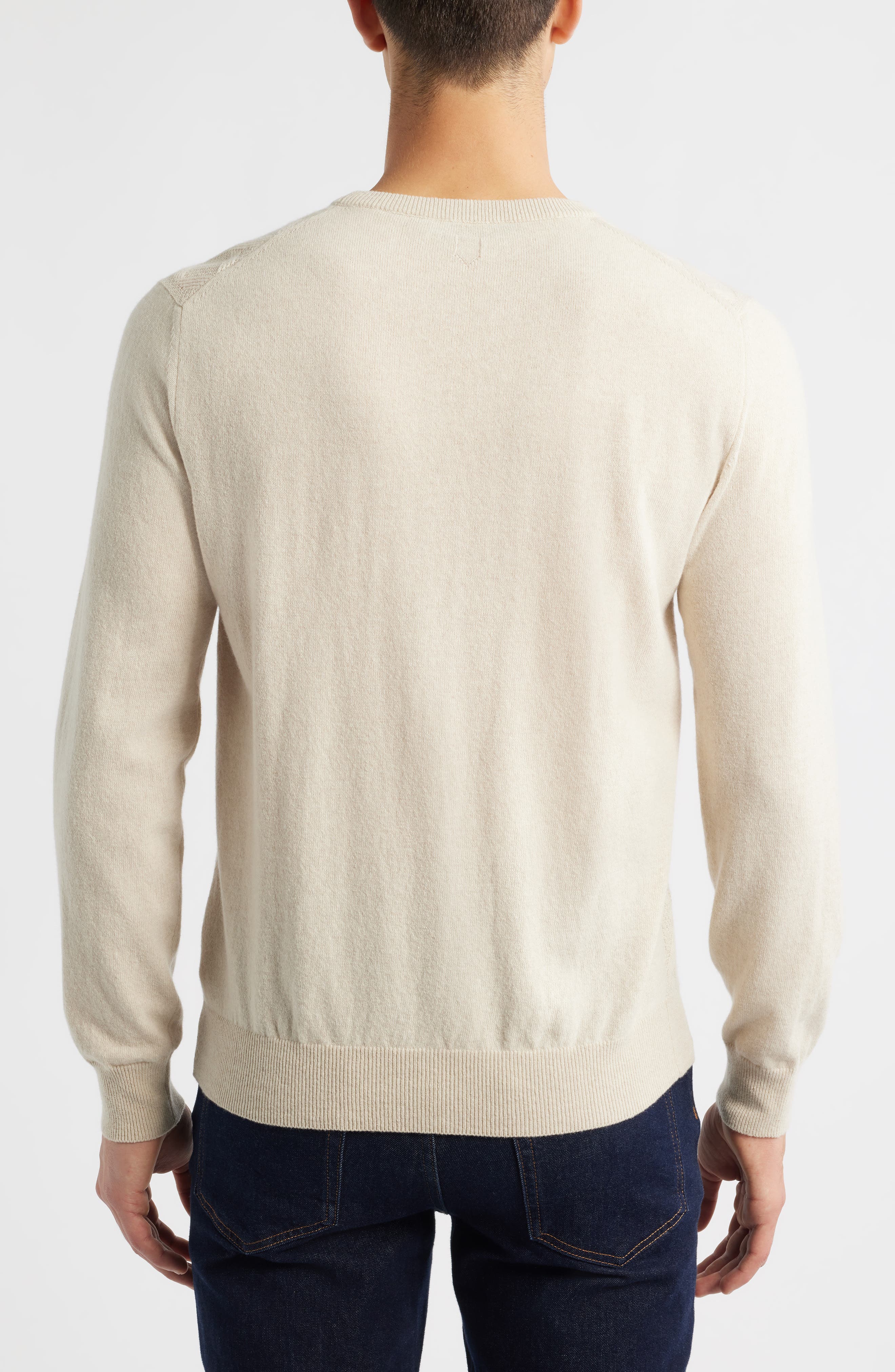 Geo Regular Fit Wool & Cashmere Sweater - image 2