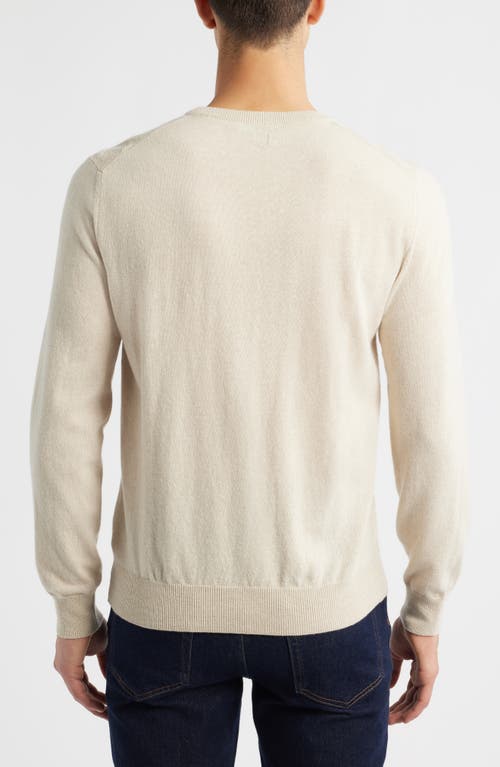 Canali Geo Regular Fit Wool & Cashmere Sweater In Neutral