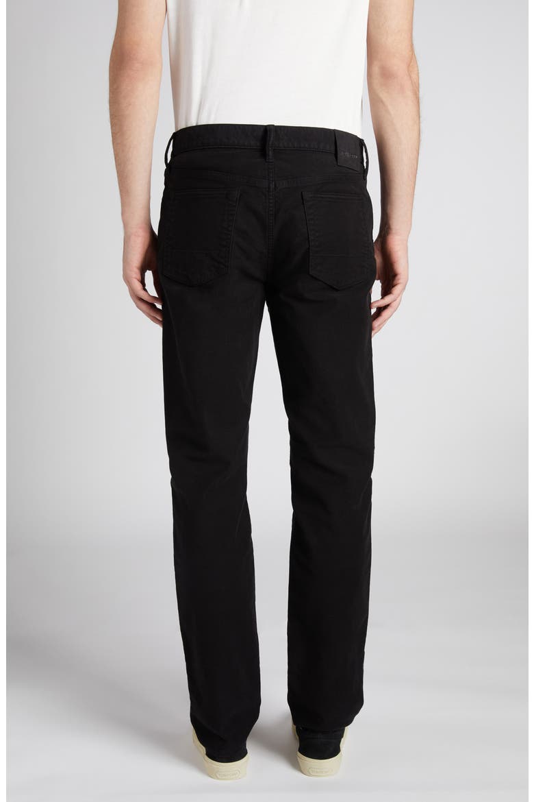 Moleskin Slim Fit Five-Pocket Pants, Alternate, color, BLACK