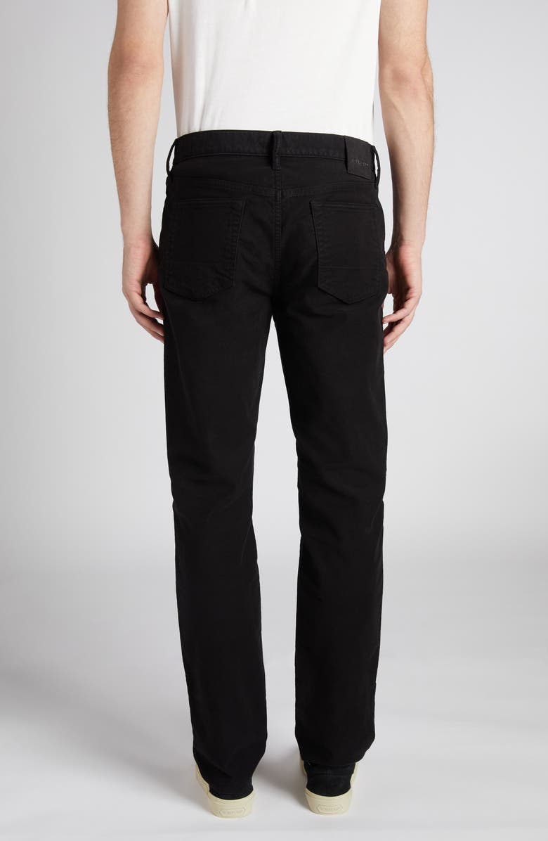 TOM FORD Moleskin Slim Fit Five-Pocket Pants, Alternate, color, Black