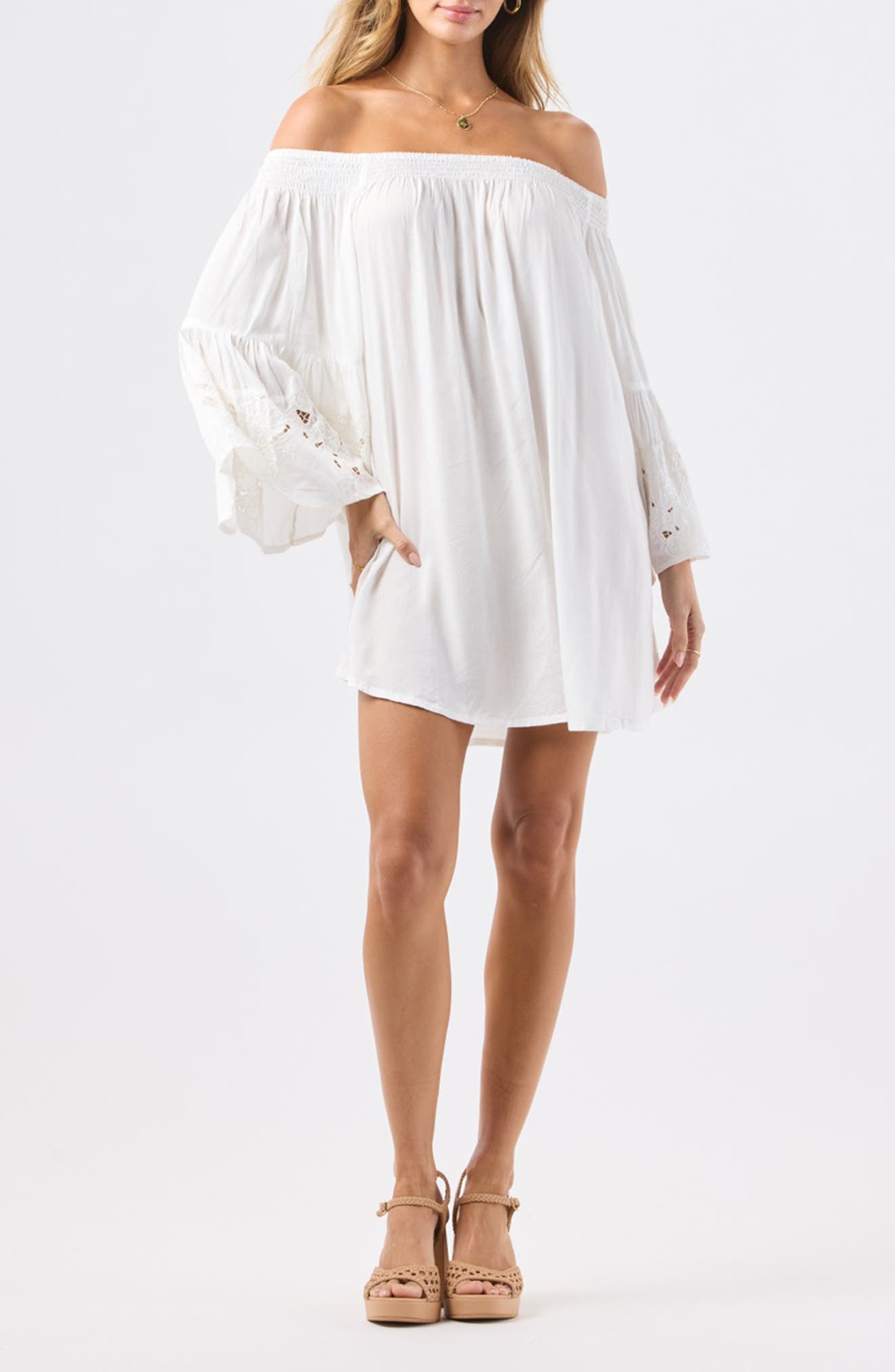 Tiare Hawaii Amalfi Off the Shoulder Minidress (Women) | Nordstrom