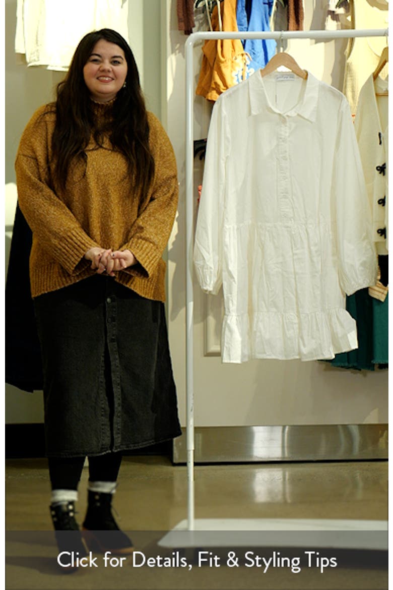 Carlotta Long Sleeve Mini Shirtdress video
