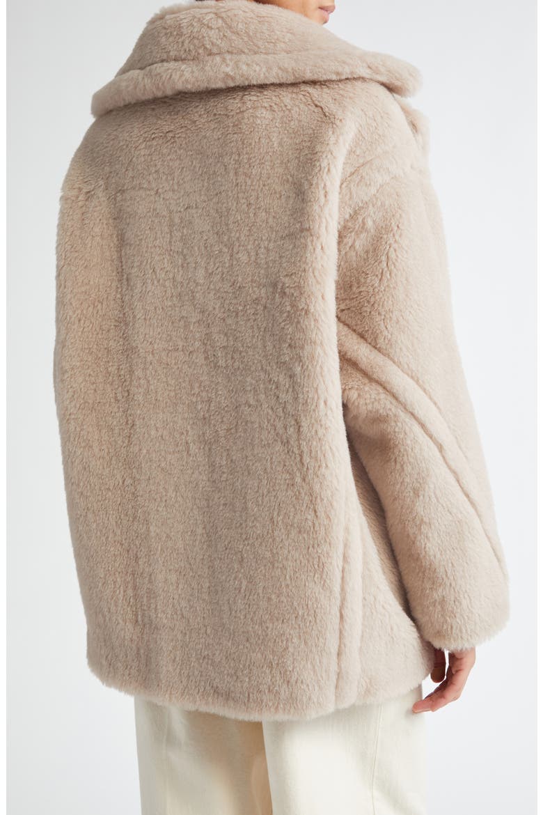 Olga Teddy Short Coat, Alternate, color, SAND