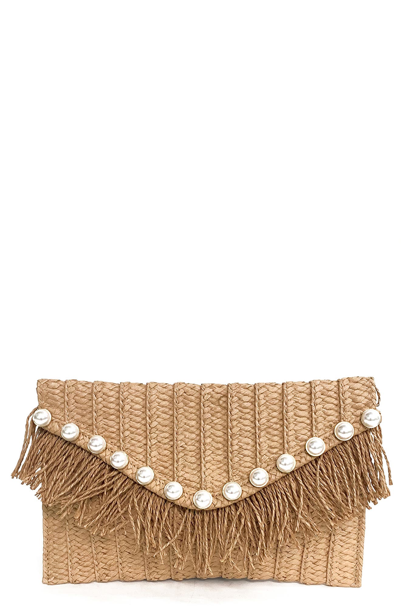 Jojo Pearly Clutch, Main, color, SAND