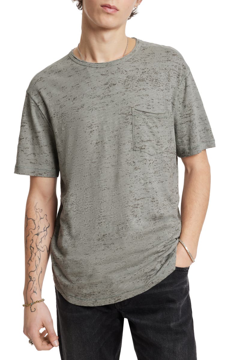 John Varvatos Cooper Slub Cotton Crewneck T-Shirt, Main, color, 