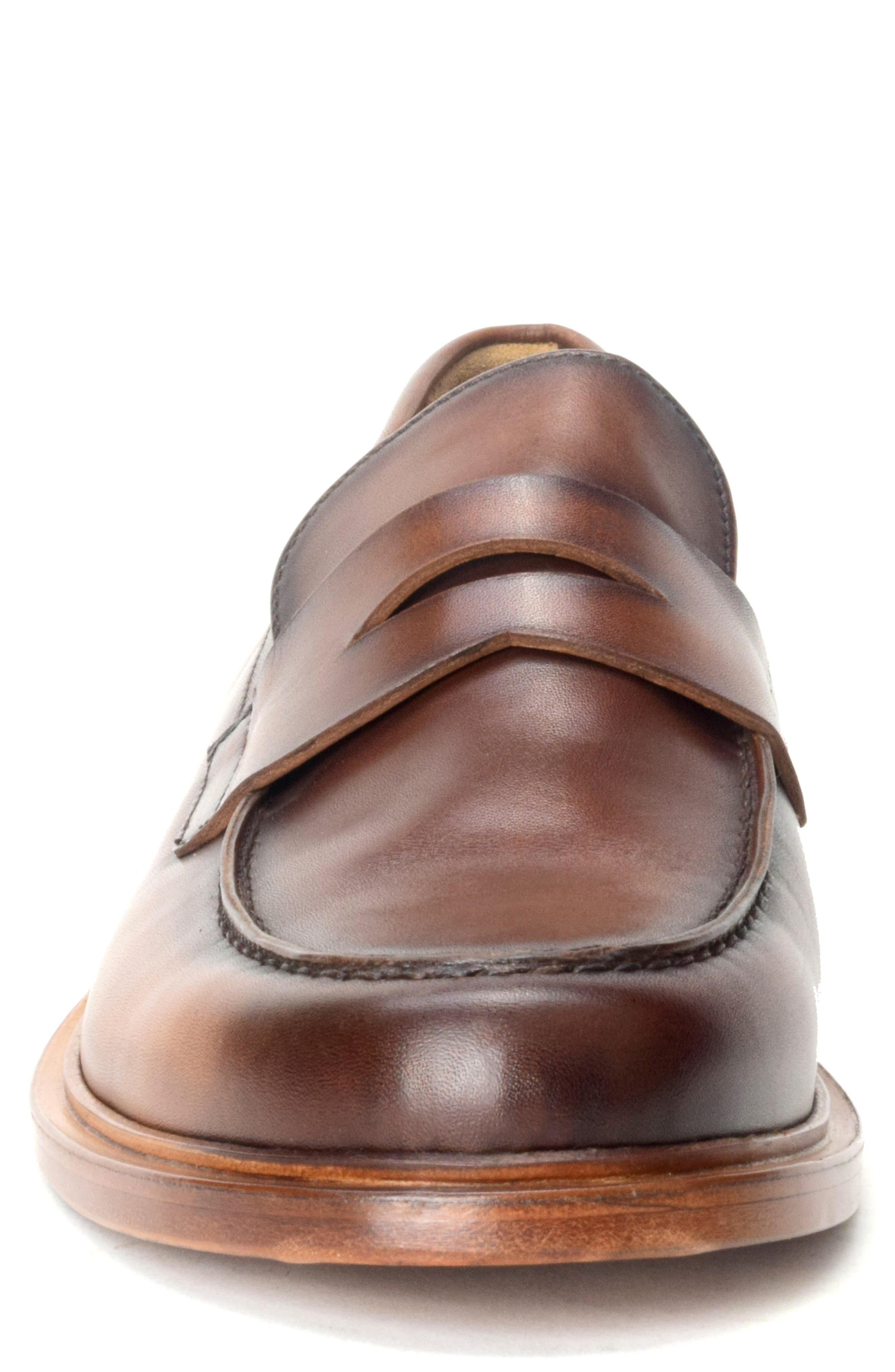 Warfield & Grand Preeminent Penny Loafer, Alternate, color, Whiskey