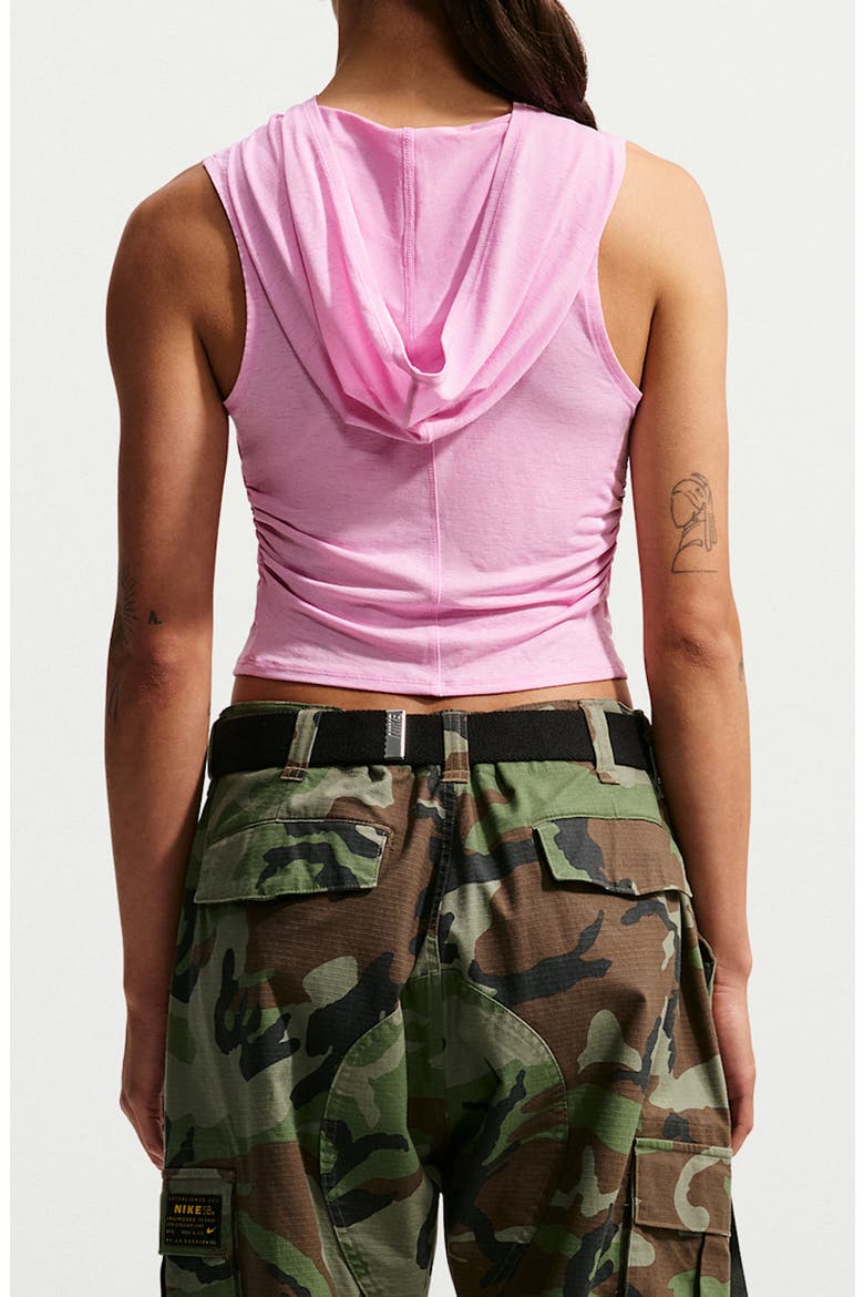 Hooded Cropped Tank, Alternate, color, PINK RISE/ SAIL