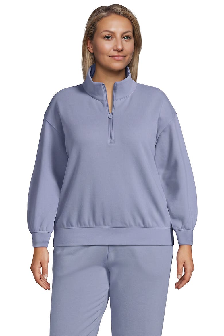 Serious Sweats Relaxed Quarter Zip Pullover Sweatshirt, Main, color, Frosted Periwinkle