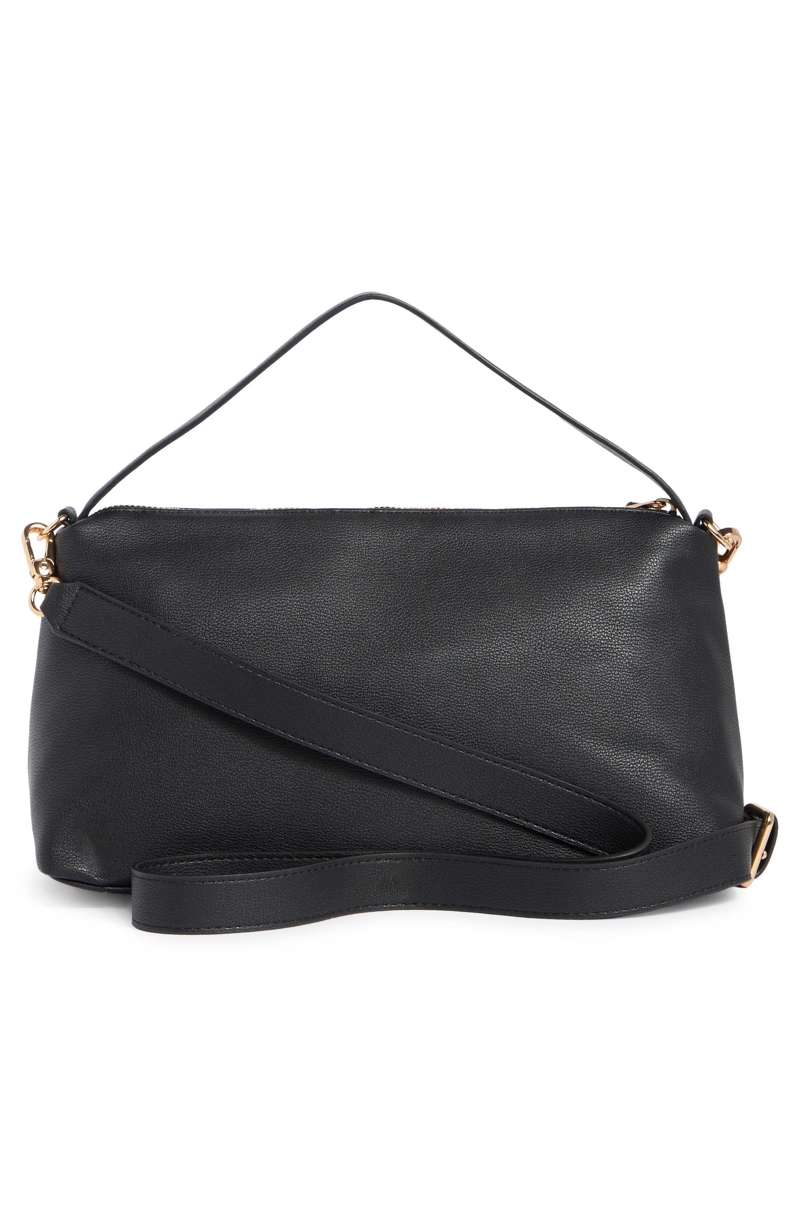 MUNDI SMALL LEATHER GOODS Amanda Short Strap Shoulder Bag, Alternate, color, Black