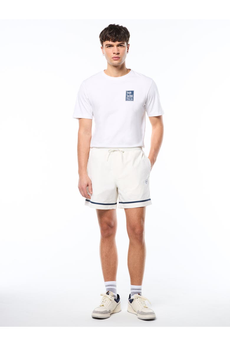 Striscia Shorts, Alternate, color, GARDENIA