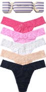 Hanky Panky Holiday Cracker Assorted 5-Pack Original Rise Thongs