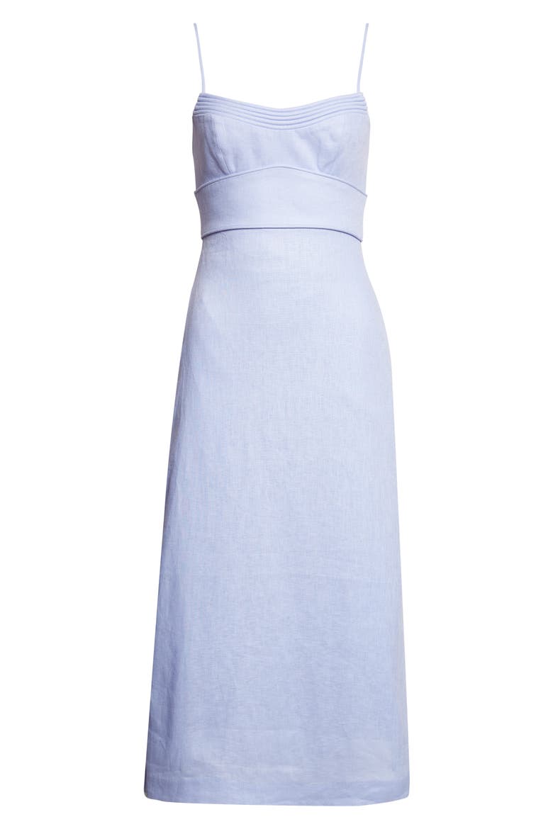 Kindred Spirit Luna Linen Midi Dress, Alternate, color, SKY
