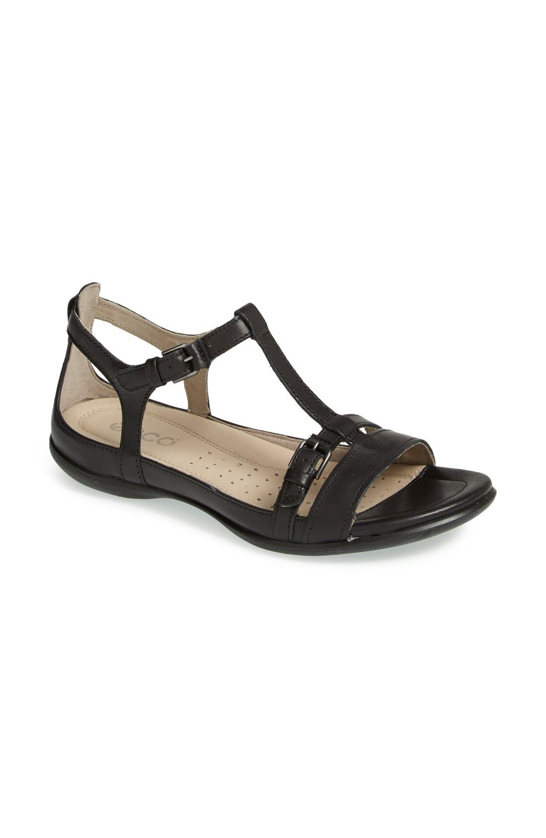 ECCO 'Flash' T-Strap Sandal, Alternate, color, 