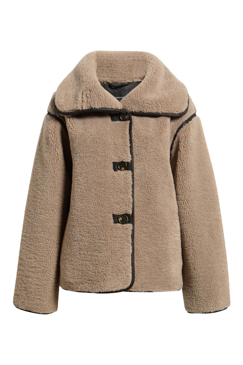 Fleece Jacket, Alternate, color, TAUPE/BLACK