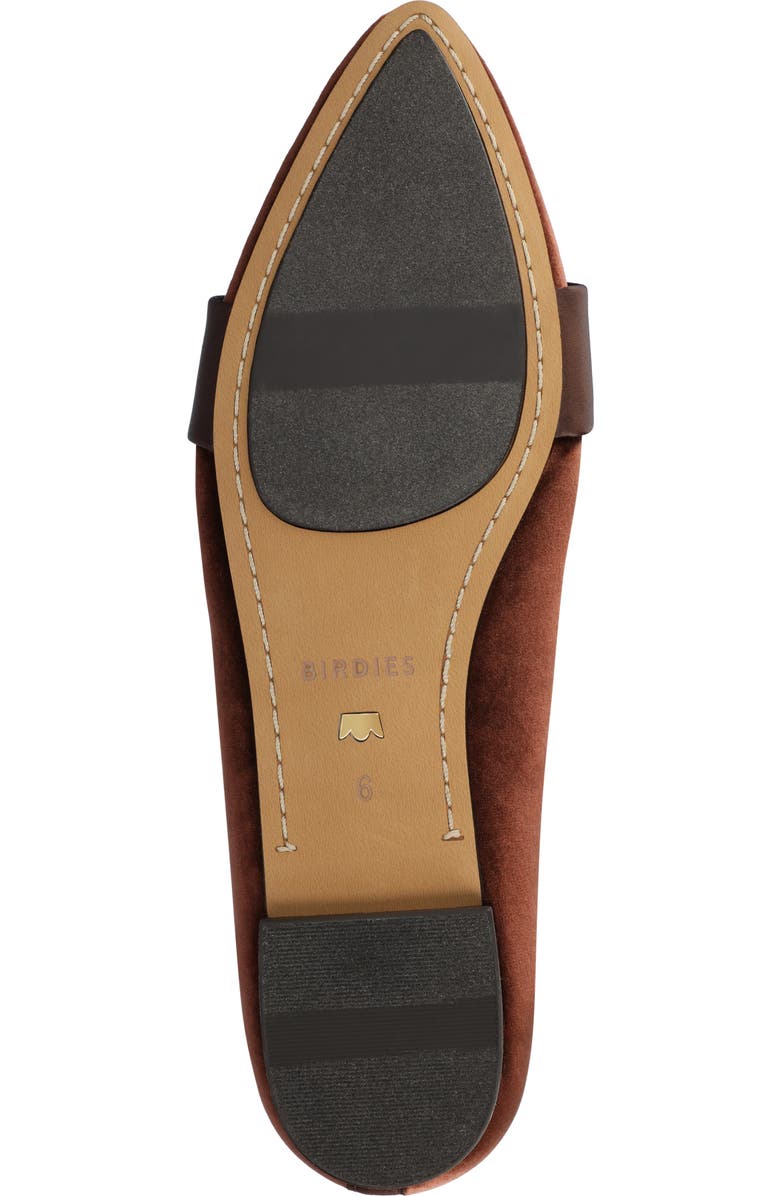 Birdies The Sparrow Loafer Velvet Jewel, Alternate, color, Brandy