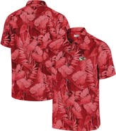 Tommy Bahama Men's Tommy Bahama Red Kansas City Chiefs Bahama Coast Nuevo Fronds Camp Button-Up Shirt