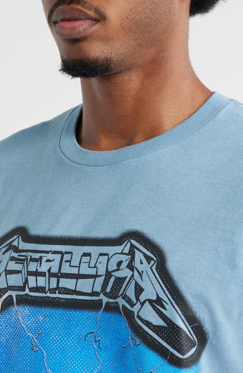 Merch Traffic Metallica Ride the Lightening Graphic T-Shirt, Alternate, color,