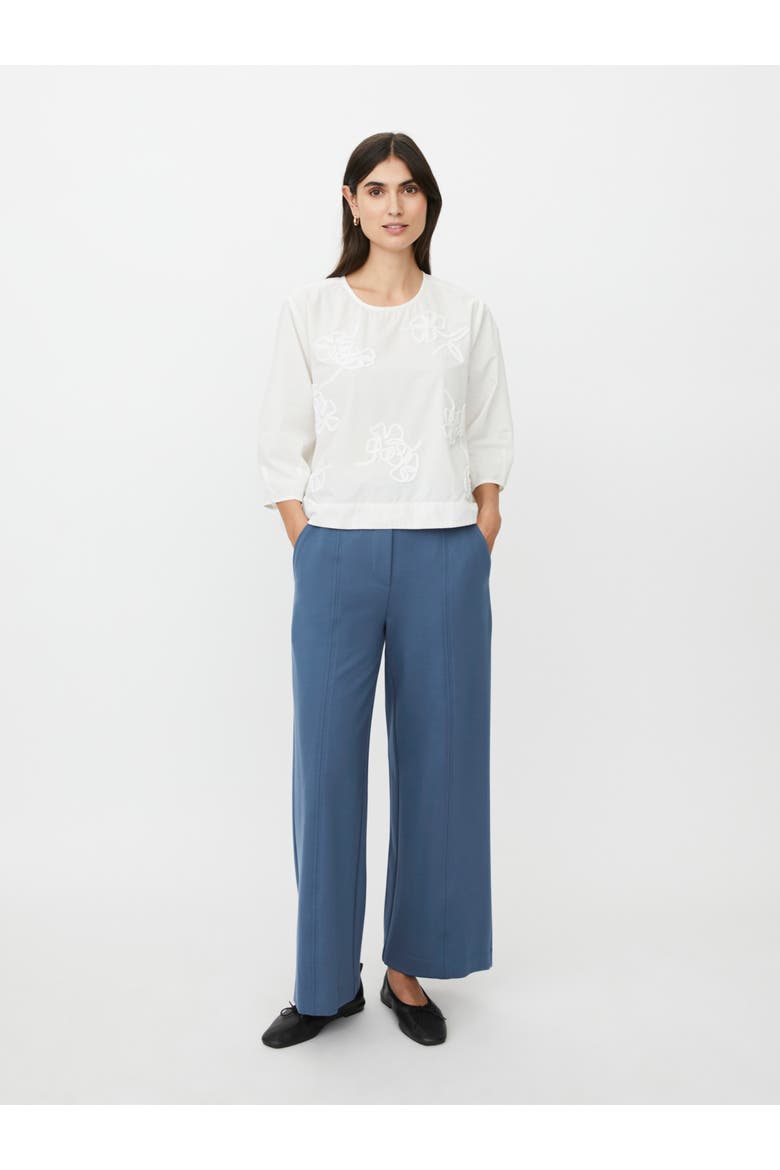 MaDrenithra Embroidered Blouse, Alternate, color, Jet Stream