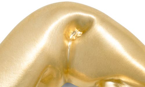 Completedworks Big Scrunched Open Circle Drop Earrings In Gold