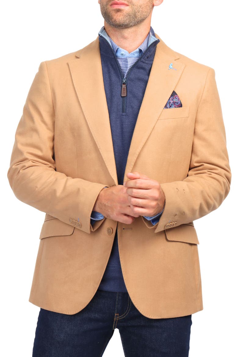 Luxe Touch Sport Coat, Alternate, color, CAMEL