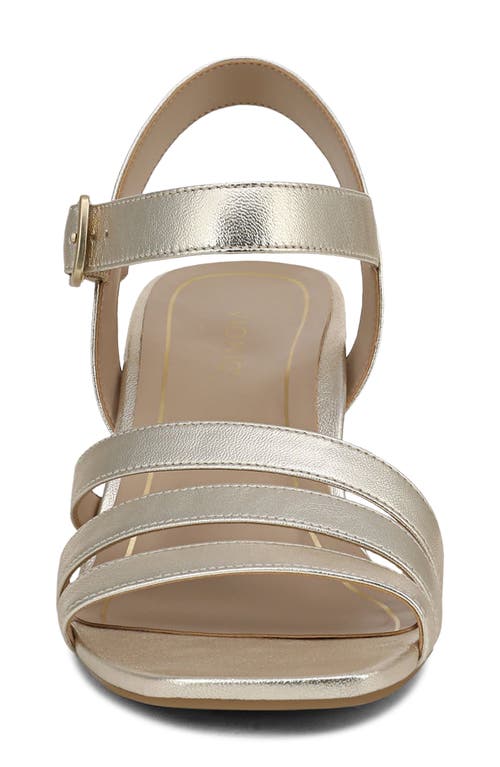 Vionic Nora Ankle Strap Sandal In Gold