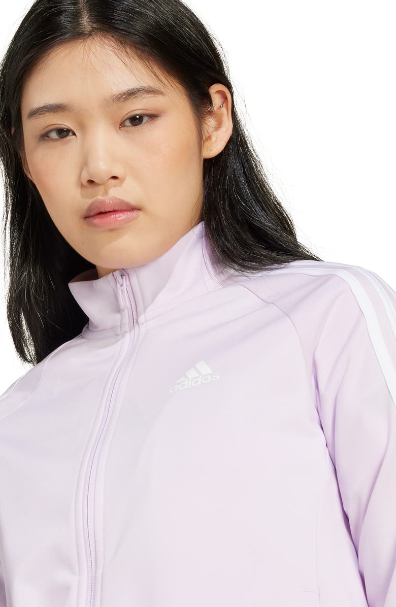 adidas Tricot 3-Stripes Track Jacket, Alternate, color, 