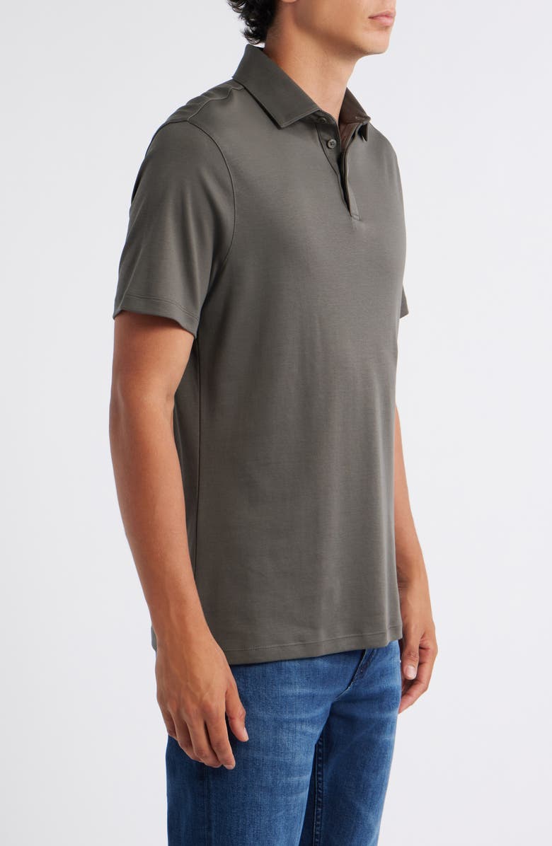 Robert Barakett Georgia Solid Pima Cotton Polo, Alternate, color, Beluga