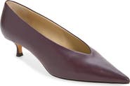 Le Monde Béryl Babouche Kitten Heel Pointed Toe Pump