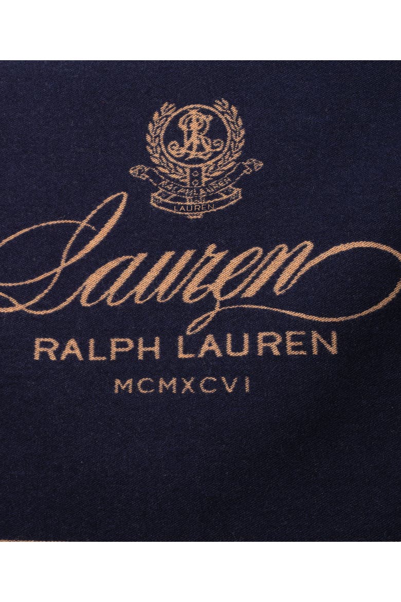 hotel logo ruana, Alternate, color, navy/camel