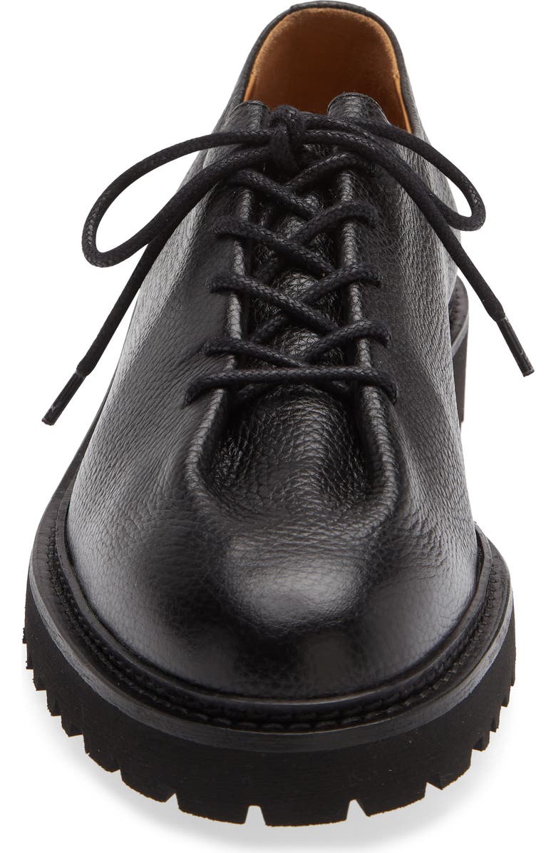JACQUES SOLOVIERE Edouard Lug Sole Wholecut Shoe, Alternate, color, Black