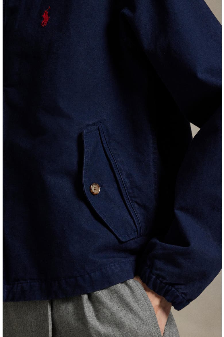 Cotton Canvas Zip Jacket, Alternate, color, NEWPORT NAVY