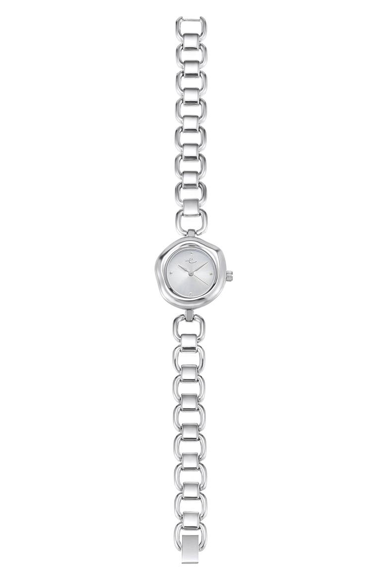 Open Circle Bracelet Watch, Alternate, color, SILVER
