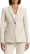 Theory Bistre Sculpt One-Button Blazer
