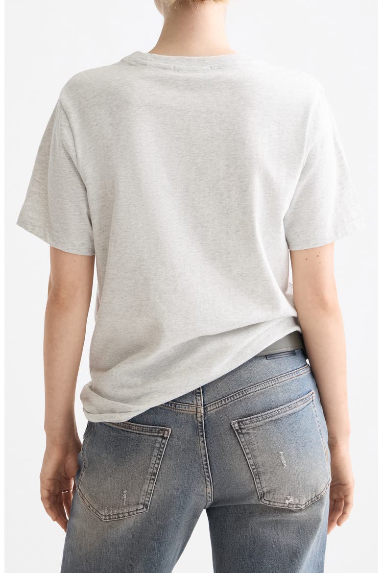 Artwork Bow Cotton Graphic T-Shirt, Alternate, color, LIGHT GREY MELANGE