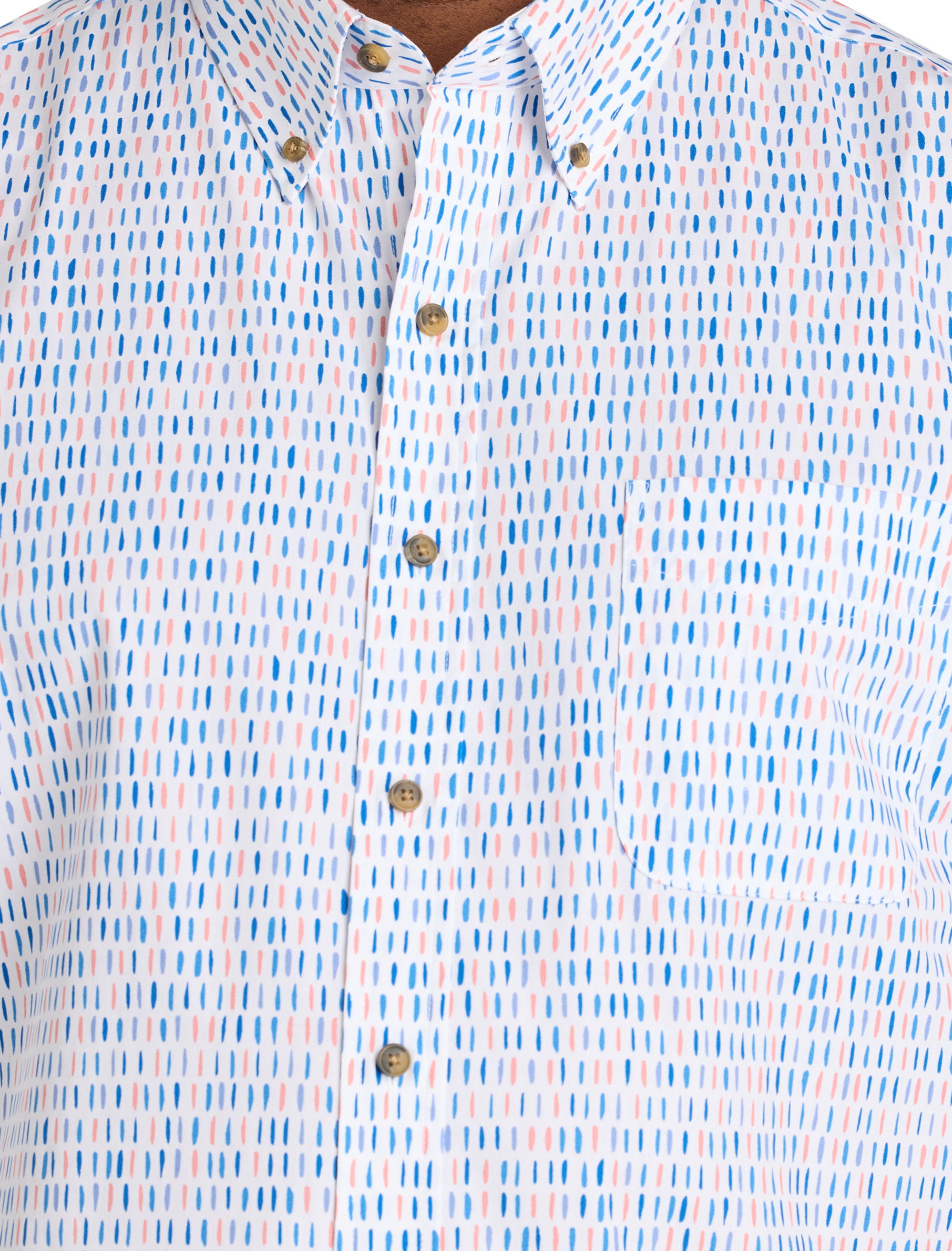 Big & Tall Easy-Care Dashes Sport Shirt - image 2